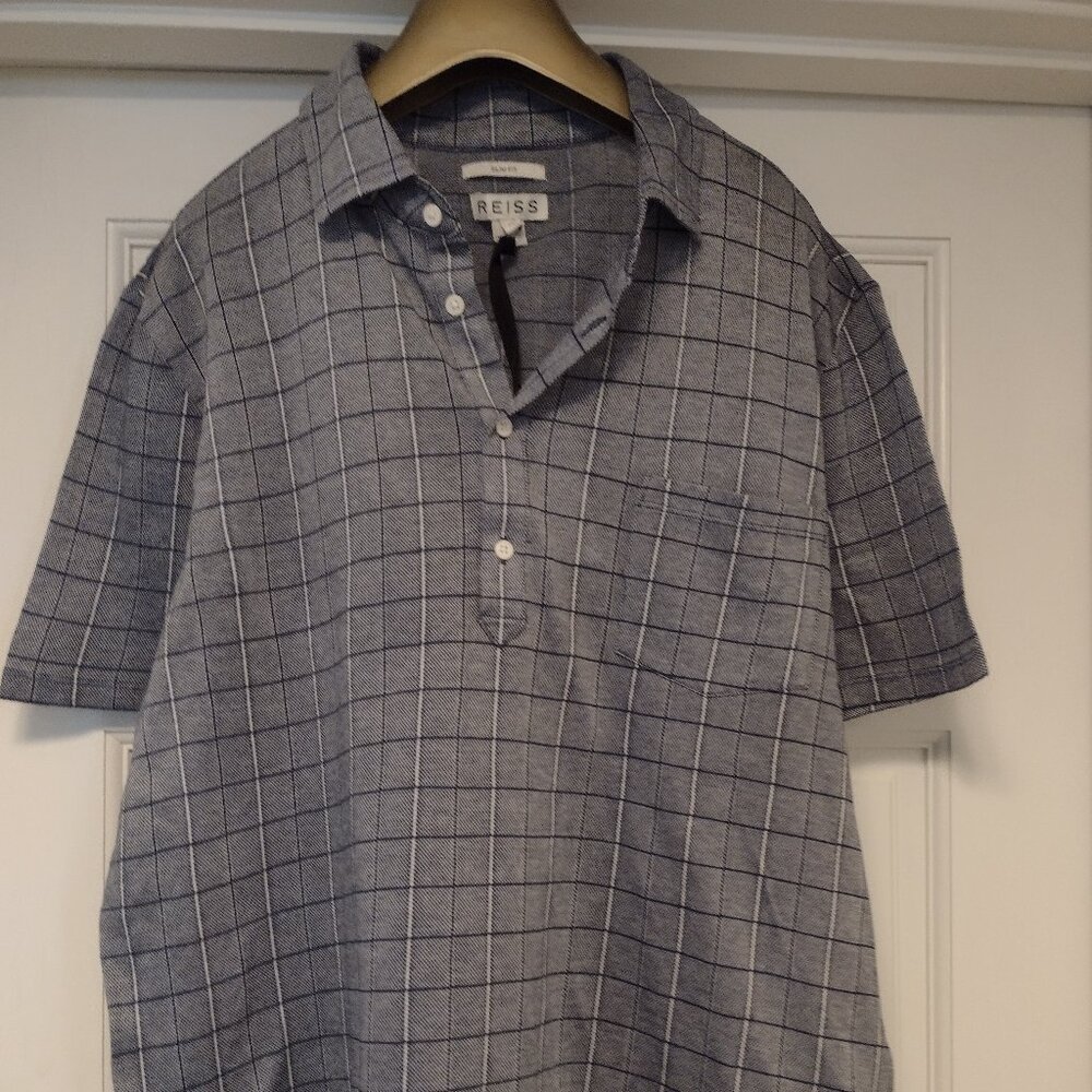 Reiss short-sleeved slim fit polo shirt